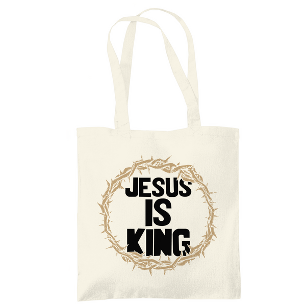 Tragetasche jesus is king dornenkrone