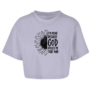Damen Oversize Crop Top god rolled my that way