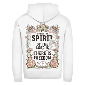 Zipper Hoodie where the spirit of the lord