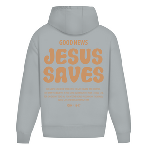 Oversize Hoodie Ohne Kordel jesus saves john 3:16-17