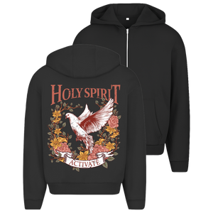 Oversize Zipper Hoodie holy spirit activate