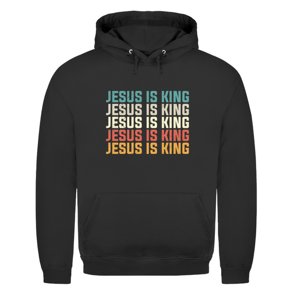 Herren Hoodie jesus is king vintage