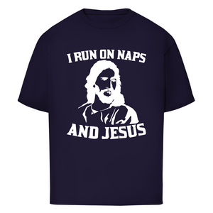 Oversize T-Shirt i run on naps and jesus