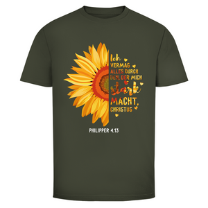 Herren T-Shirt christus der mich stark macht philipper 4.13