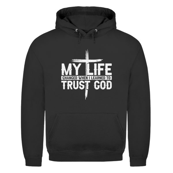 Herren Hoodie when i learned to trust god