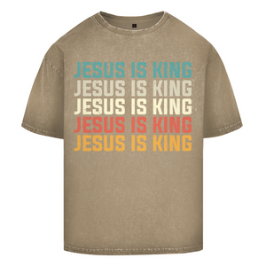 Oversize Washed T-Shirt jesus is king vintage