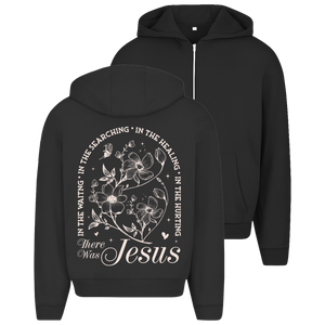 Oversize Zipper Hoodie there was jesus