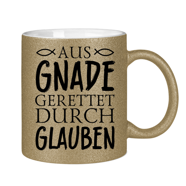 Glitzertasse aus gnade gerettet