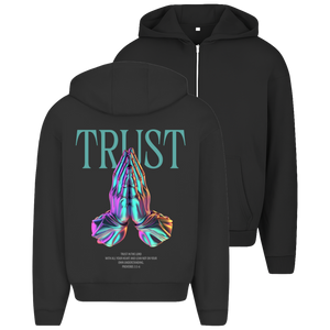 Oversize Zipper Hoodie trust in the lord proverbs 3:5-6