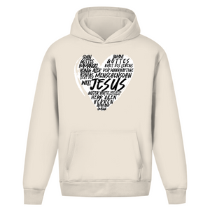 Oversize Hoodie Ohne Kordel jesus guter hirte