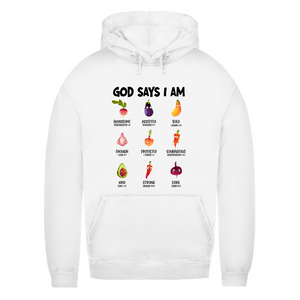 Damen Hoodie god says i am handsome