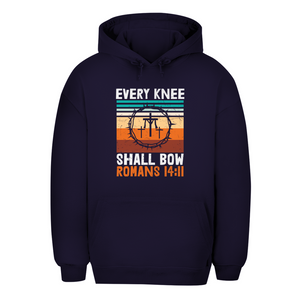 Unisex Oversize Hoodie every knee shall bow romans 14:11