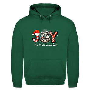 Herren Hoodie joy to the world