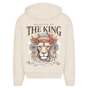 Oversize Zipper Hoodie daughter of the king 2 corinthians 6:18