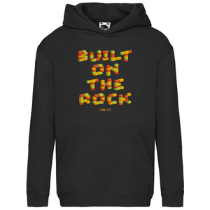 Kinder Hoodie built on the rock 1 cor. 3:11