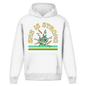 Oversize Hoodie Ohne Kordel she is strong