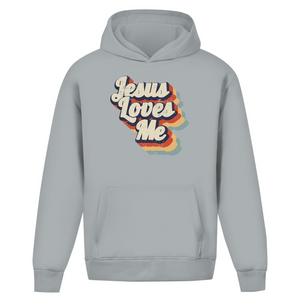 Oversize Hoodie Ohne Kordel jesus loves me