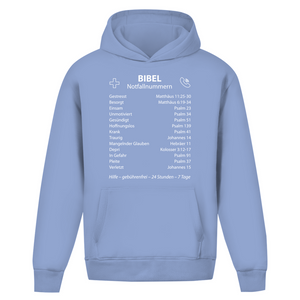 Oversize Hoodie Ohne Kordel bibel notfallnummern