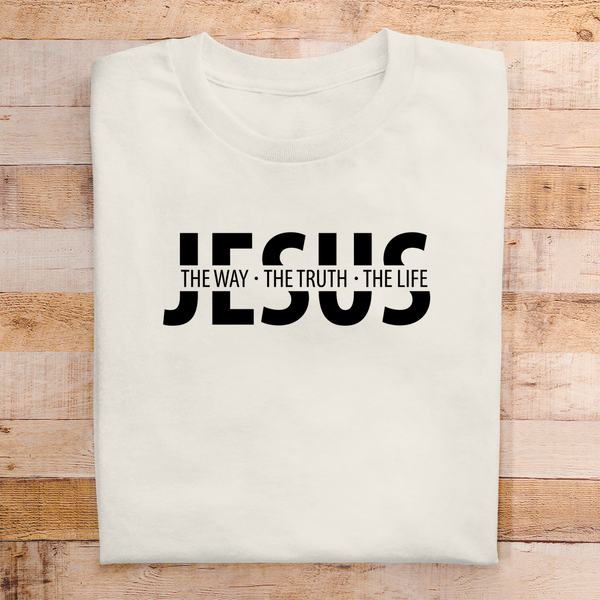 Herren T-Shirt jesus the way the truth the life