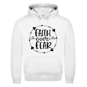 Herren Hoodie faith over fear