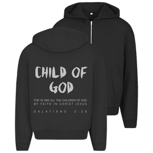 Oversize Zipper Hoodie child of god galatians 3:26