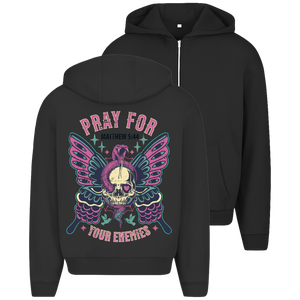 Oversize Zipper Hoodie pray for your enemies matthew 5:44