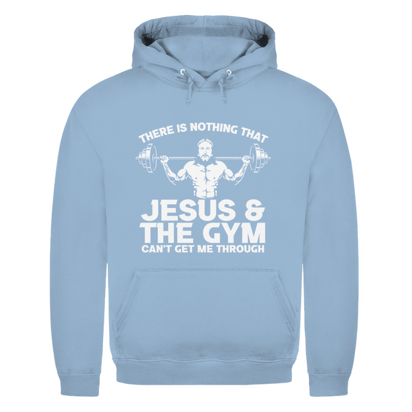 Herren Hoodie jesus and gym