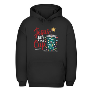 Unisex Oversize Hoodie jesus fills my cup psalm 23.5