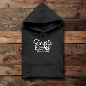 Damen Hoodie simple blessed