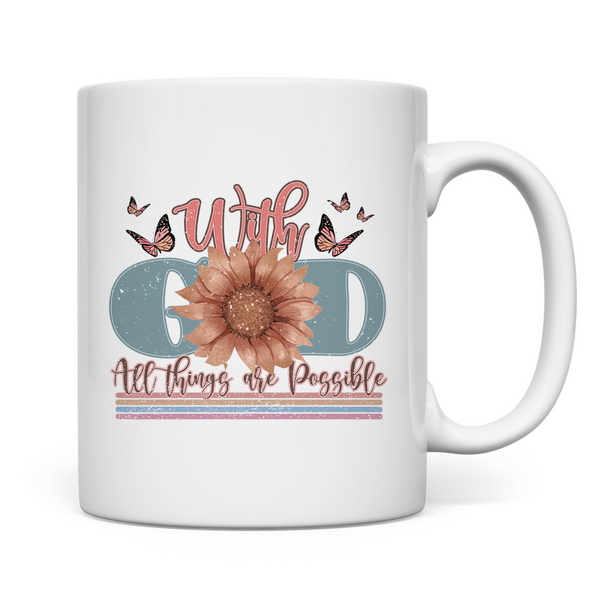 Tasse with god all things are possible