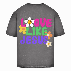 Oversize Washed T-Shirt love like jesus