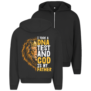 Oversize Zipper Hoodie god is my father