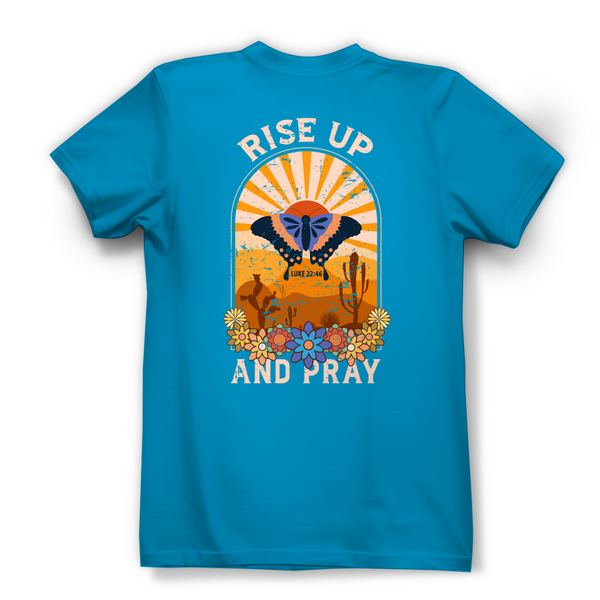 Damen Bio T-Shirt rise up and pray