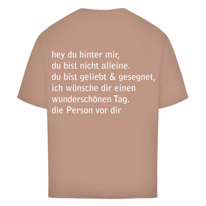 Oversize T-Shirt hey du hinter mir