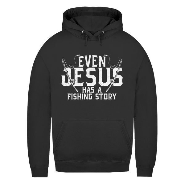 Damen Hoodie even jesus has a fishing story angler