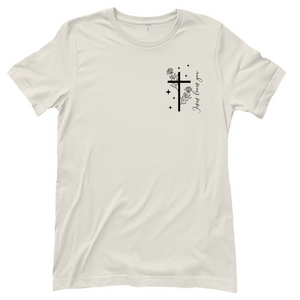 Damen T-Shirt jesus loves you