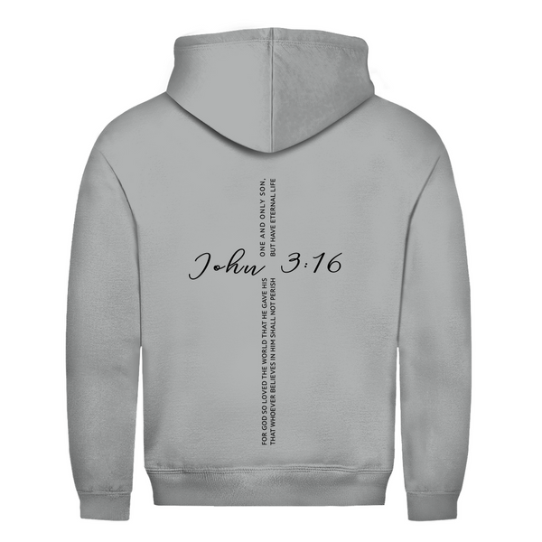 Herren Hoodie for god so loved the world john 3:16