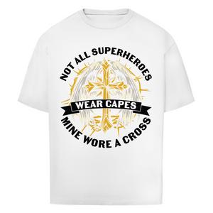 Oversize T-Shirt mine superheroes wore cross