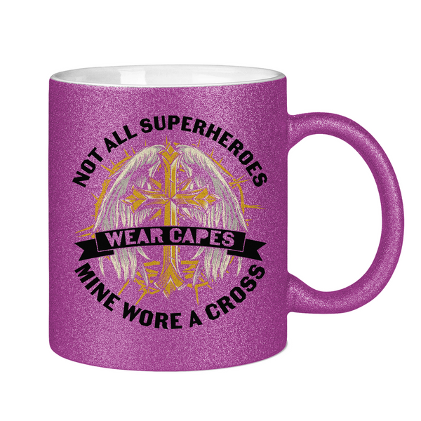 Glitzertasse not all superheroes wear capes