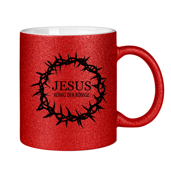 Glitzertasse jesus könig der könige