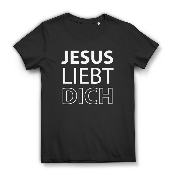 Damen Bio T-Shirt jesus liebt dich