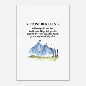 er ist der fels Leinwandbild