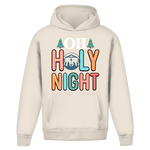 Oversize Hoodie Ohne Kordel oh holy night