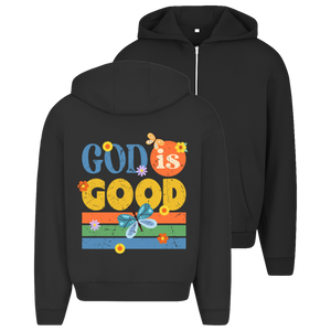 Oversize Zipper Hoodie god is good