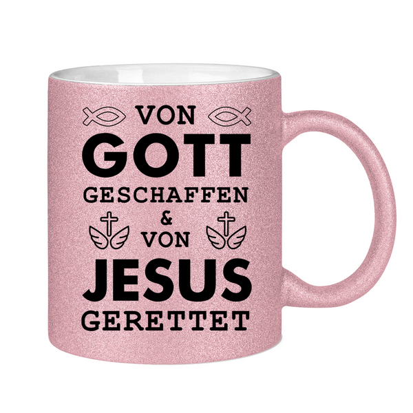 Glitzertasse von gott geschaffen