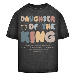 Oversize Washed T-Shirt daughter of the king 2 corinthians 6:18