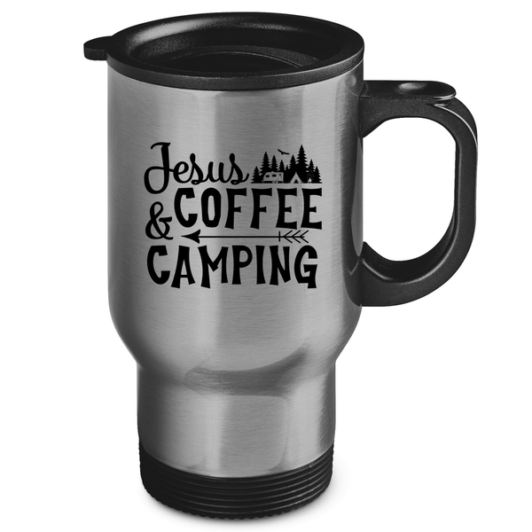 Edelstahl-Thermobecher jesus coffee camping