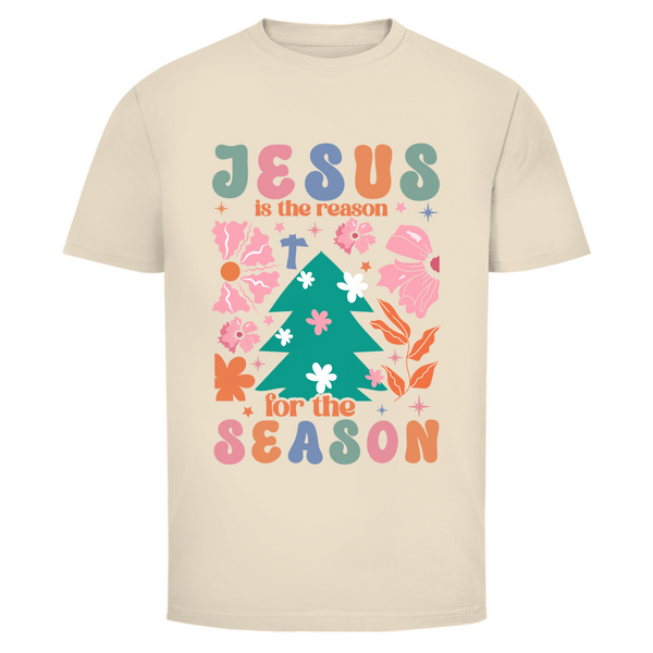 Herren T-Shirt jesus is reason for the season