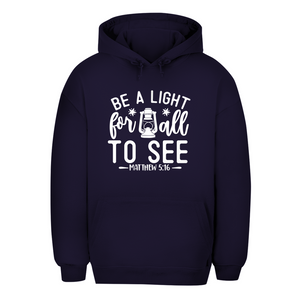 Unisex Oversize Hoodie be a light for all to see matthew 5:16