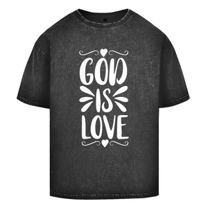 Oversize Washed T-Shirt god is love